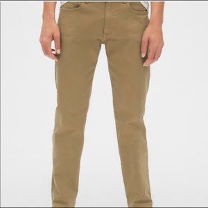 NWT Gap Khaki Twill SLIM Jeans 34 x 32 NEW